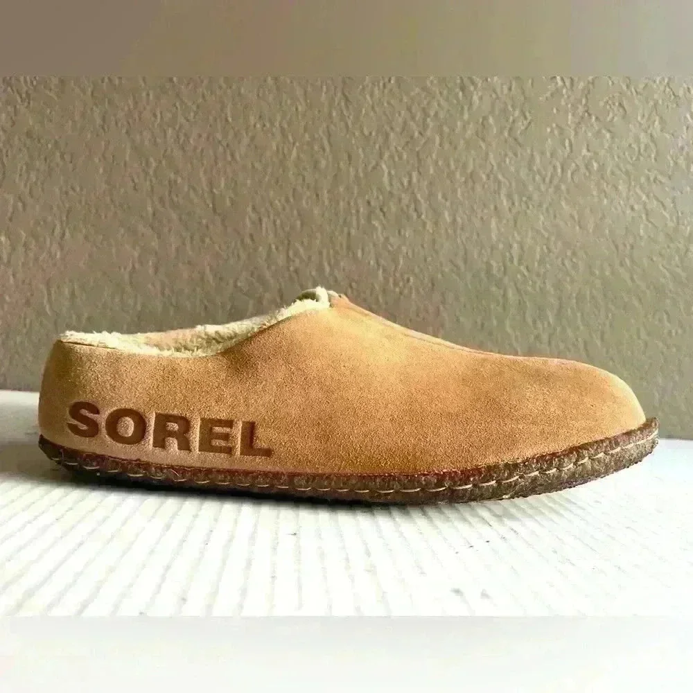 Sorel Slippers Youth US 3 Brown Lanner Ridge Suede II Shoes Kids - Picture 3 of 8